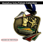Medalhas Linha Faixas Coloridas