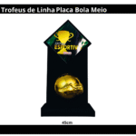 Troféus Linha Placa Bola Meio-45cm